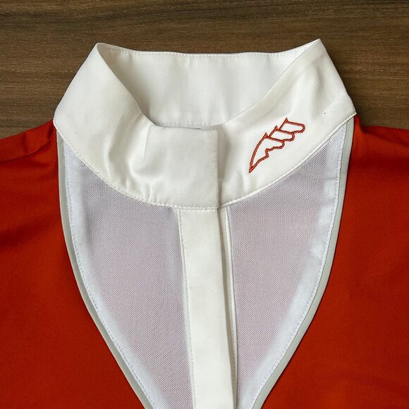 ✨ Equiline Women’s Long Sleeve Competition Polo - Ginger - S✨ - Picture 4 of 6